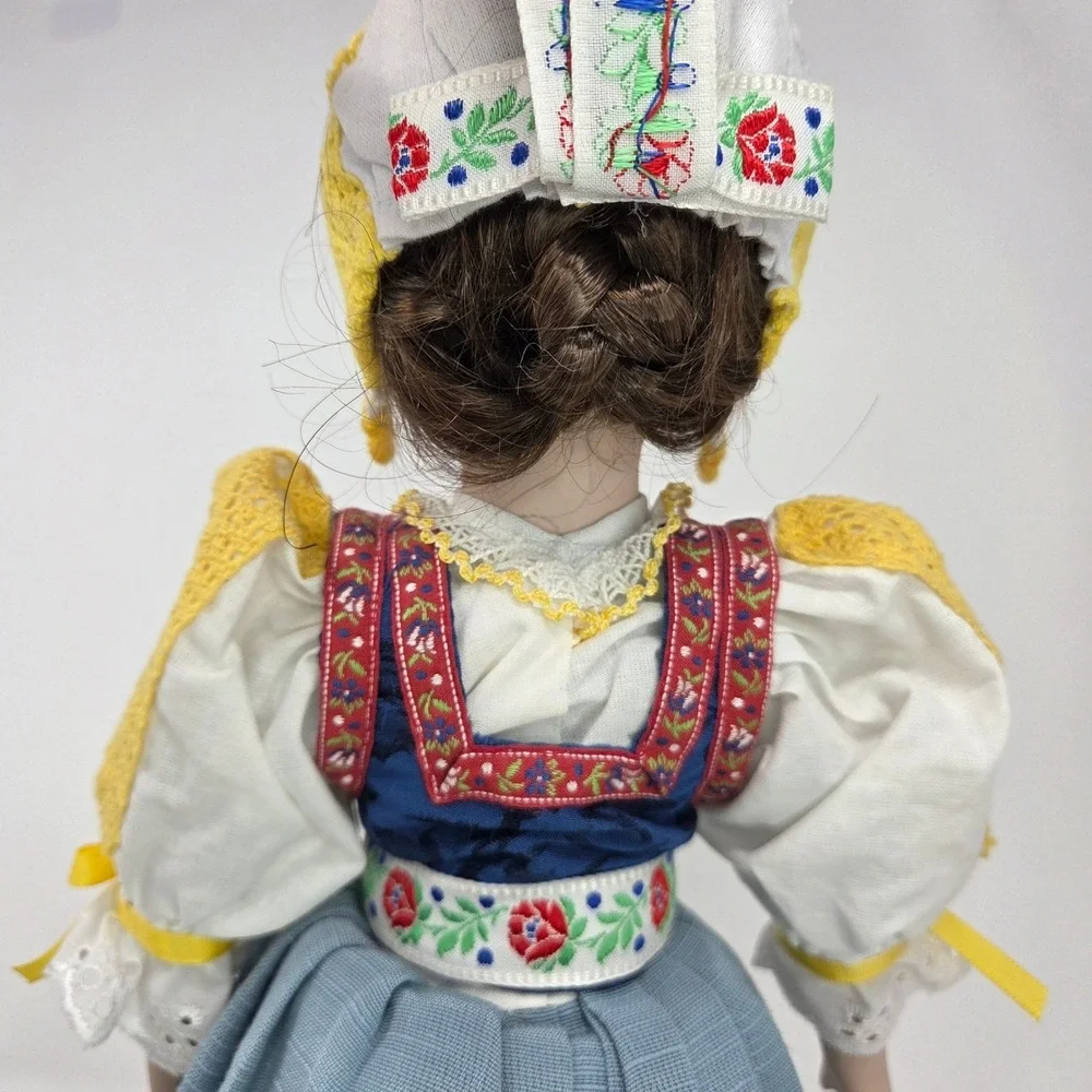 Vintage Piestany Folk Costume Doll Slovakia Handmade Collectible‎ Porcelain 16